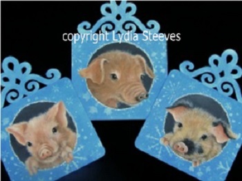 Peace Pigs Acrylic e-Packet